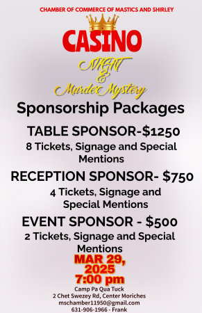casino night sponsorship flyer